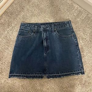 Free People Jean Skirt